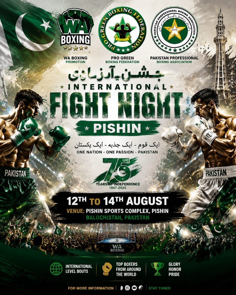 WA Boxing Championship - International Fight Night Pishin Poster