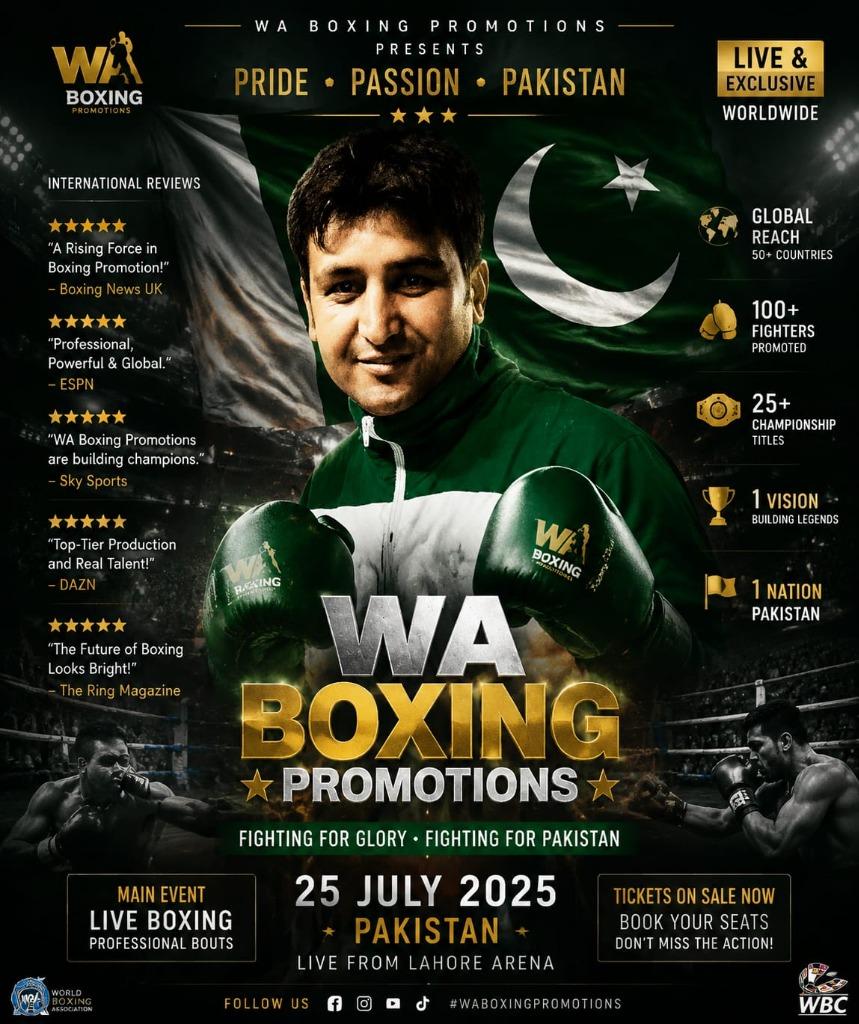 WA Boxing Director Poster - S. Waheed Ullah